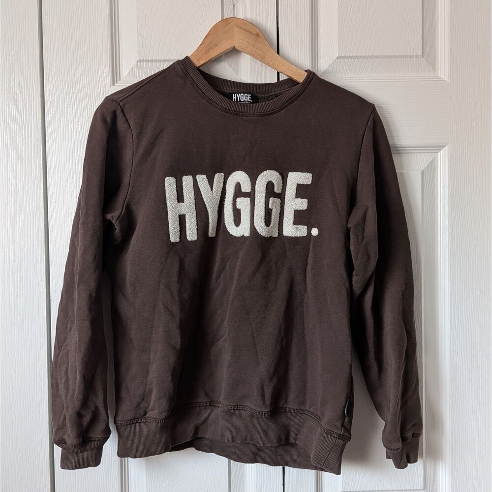 Hygge Sweatshirt Collegiate Crewneck Sweater Small Danish Nordic Style